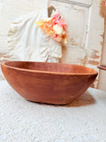 VINTAGE LARGE PRIMITIVE WOOD MIXING BOWL