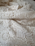 ANTIQUE CROCHETED TABLECLOTH
