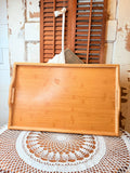 VINTAGE WOOD FOLDING LAP TRAY