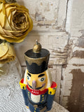 VINTAGE NUTCRACKER CANDLE - BLUE