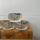 SET OF 6 VINTAGE CRYSTAL SALT CELLARS