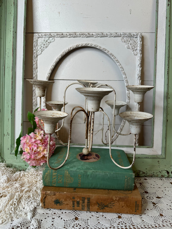 PERFECTLY PATINAD ARCHITECTURAL SALVAGE CANDELABRA