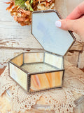 “MOTHER” STAINED GLASS TRINKET BOX