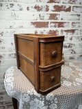 ANTIQUE WOOD SEWING CABINET DRAWERS