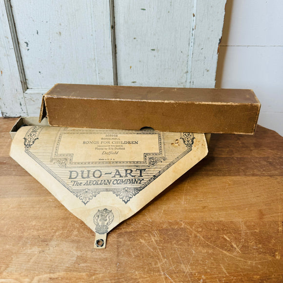 ANTIQUE PLAYER PIANO PAPER MUSIC ROLL #2