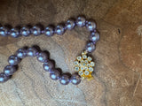 VINTAGE PURPLE EXTRA LONG PEARLS