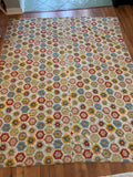 VINTAGE REVERSIBLE QUILT STYLE BLANKET