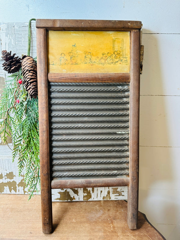 AUTHENTIC LARGE WASH BOARD VINTAGE