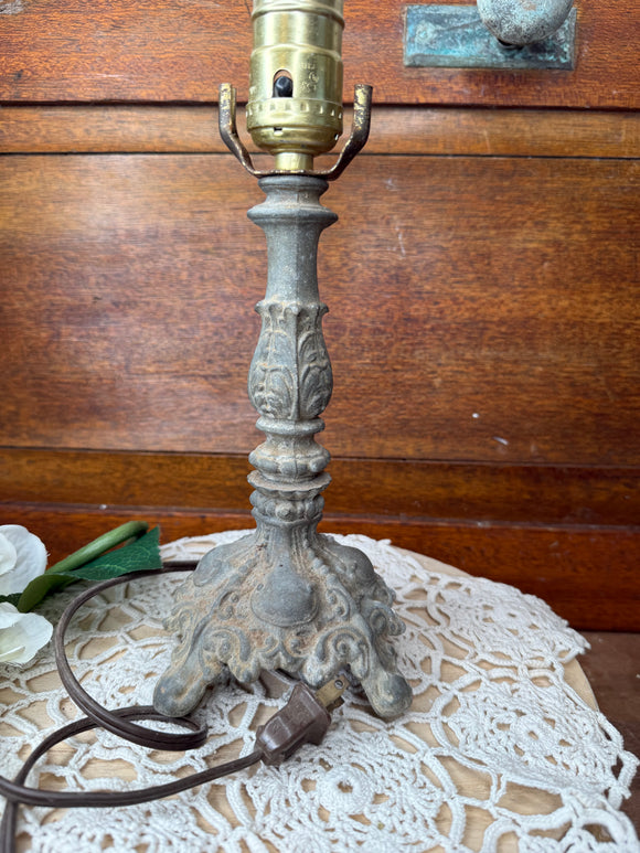 ORNATE VINTAGE DETAILED CAST IRON LAMP - 2 AVAILABLE
