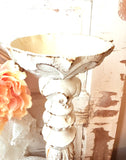 VINTAGE TALL CAST IRON CANDLE HOLDER