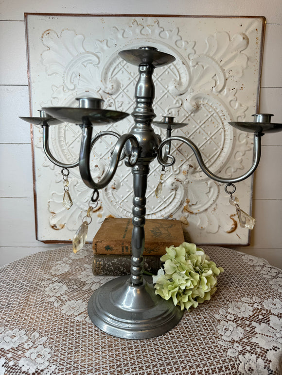 XXL ORNATE VINTAGE CANDELABRA WITH GEMS