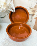 PAIR OF MEXICAN POTTERY BOWL DISHES - 2 PAIRS AVAILABLE