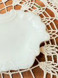1800s ANTIQUE MILK GLASS VANITY TRAY