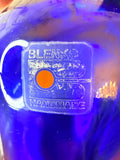 RARE TALL COBALT BLUE BLENKO ART GLASS VASE