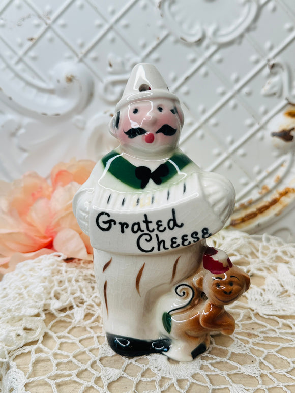 CERAMIC VINTAGE GRATED CHEESE DISPENSER HANDMADE