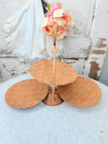 VINTAGE FOLDABLE TIERED TRAY