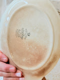 VINTAGE IRONSTONE ORNATE OVAL PLATE