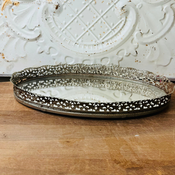 HOLLYWOOD REGENCY VINTAGE VANITY MIRROR TRAY #1