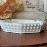 VINTAGE MILK GLASS HOBNAIL XL ASHTRAY