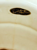 VINTAGE POT BELLY STOVE LARGE CERAMIC CANISTER COOKIE JAR