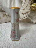 VINTAGE FLORAL PORCELAIN GOLD HAT PIN HOLDER - 2 AVAILABLE
