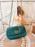 VINTAGE MICHAELS KORS TEAL PURSE
