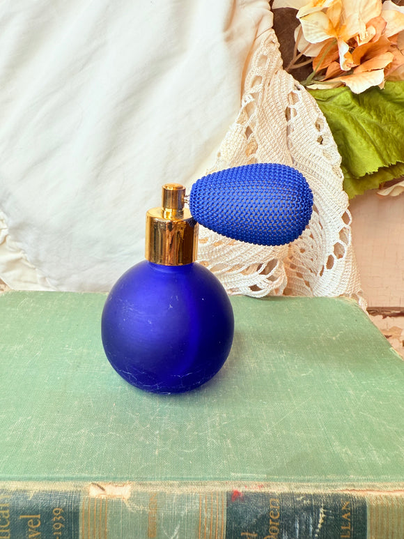 VINTAGE INDIGO PERFUME BOTTLE - 2 AVAILABLE