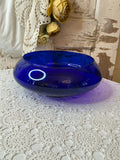 VINTAGE LARGE MID CENTURY COBALT BLUE CONSOLE BOWL