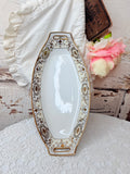 ANTIQUE NIPPON GOLD TRIM OVAL PLATE