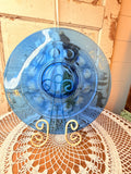 VINTAGE COBALT BLUE EXTRA LARGE SERVING PLATE TIARA EXCLUSIVE