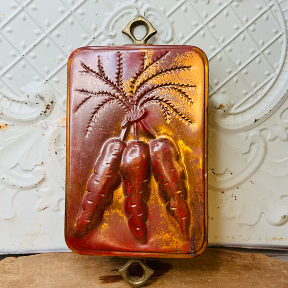 COPPER VINTAGE CARROTS MOULD