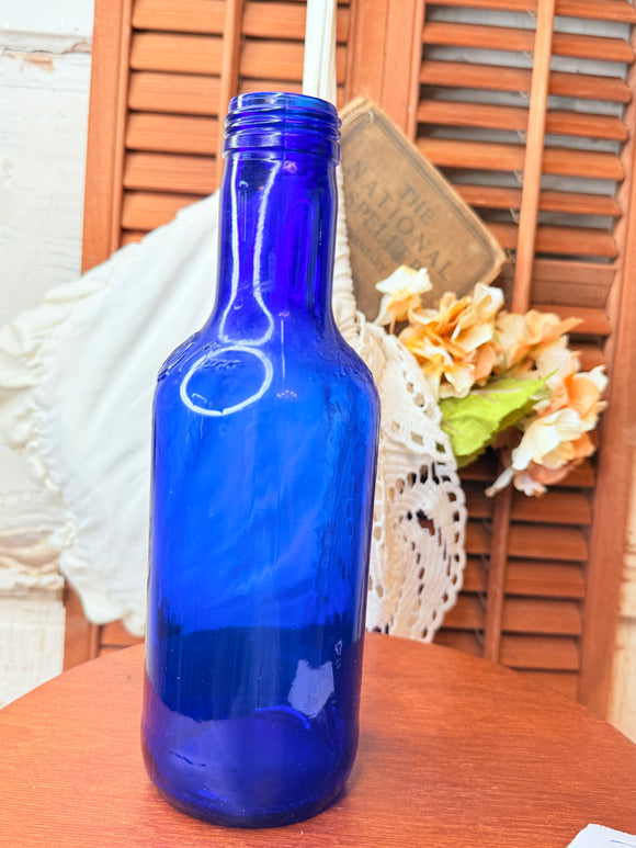 Made in Italy, cobalt blue large bottle decor - 3 available ￼