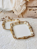 SET OF 2 VINTAGE NORITAKE GOLD TRIM BON BON DISH - 3 AVAILABLE