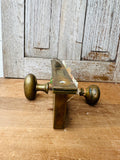 SOLID BRASS ANTIQUE DOORKNOB SET DECOR