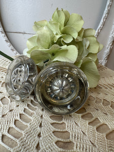 ANTIQUE FLORAL GLASS CRYSTAL GLASS DOORKNOB DECOR