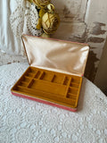 VINTAGE VELVET JEWELRY BOX