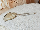 ANTIQUE HAND MIRROR DETAILED SILVER