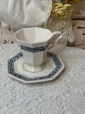 VINTAGE CASTLETON JAPAN IRONSTONE TEACUP AND SAUCER SET - 4 SETS AVAILABLE