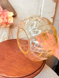 VINTAGE GLASS PUMPKIN CLOCHE LARGE RARE