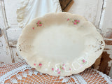 VINTAGE ROSE CRAZED IRONSTONE PLATTER