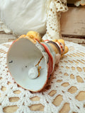VINTAGE COTTAGE GIRL WITH KITTY BELL