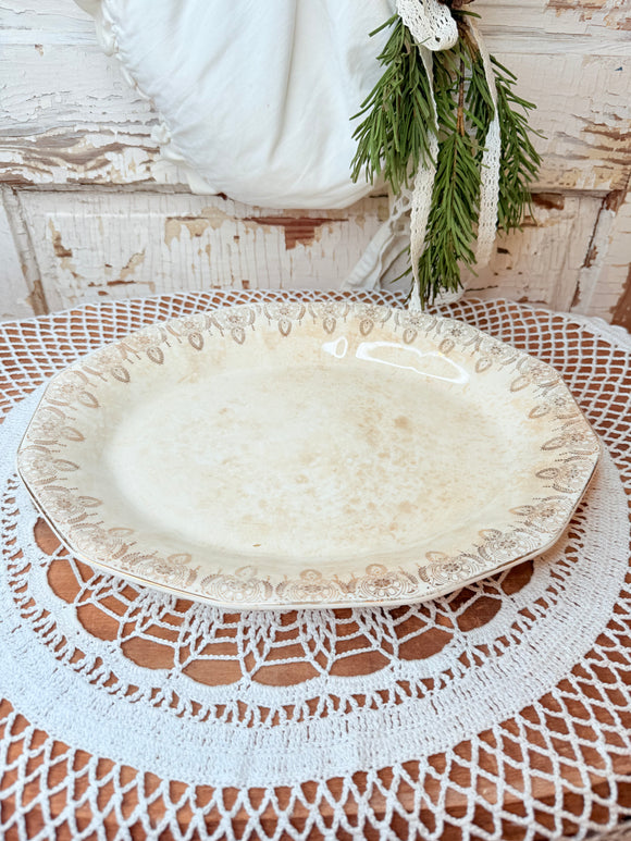 ANTIQUE IRONSTONE PLATTER