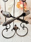 VINTAGE CUTLERY COOKBOOK HOLDER