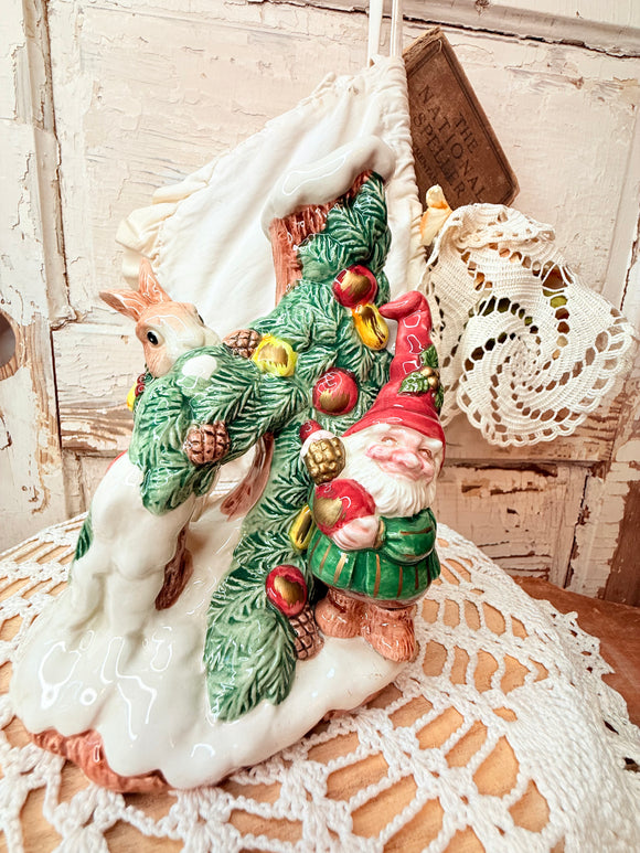 FITZ AND FLOYD ELF CANDLE HOLDER # 2