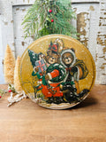 VINTAGE CHRISTMAS TEDDYS TIN