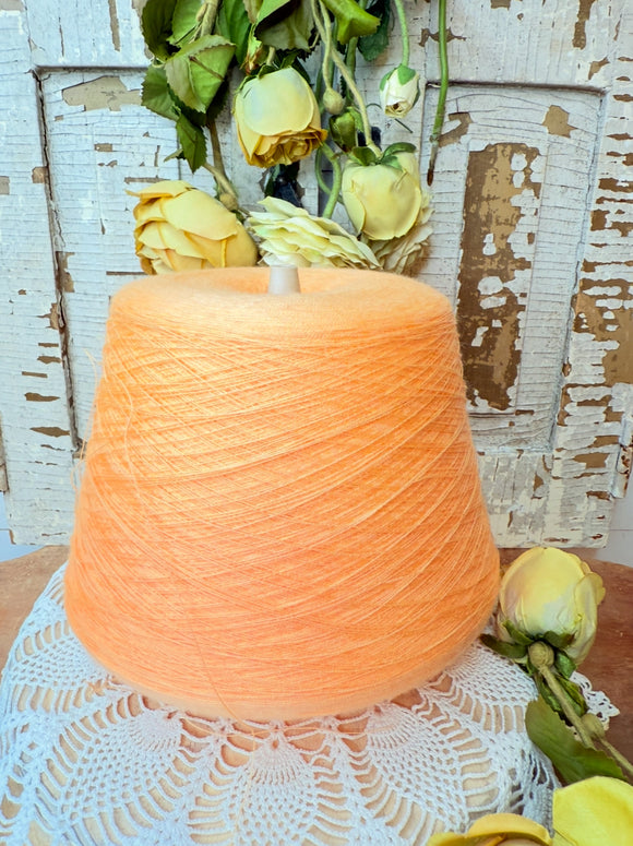 ORANGE VINTAGE XXL THREAD AND HOLDER DECOR - PERFECT FOR AUTUMN FALL - 2 AVAILABLE