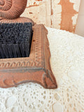 ANTIQUE CAST IRON SNAIL SHOE BRUSH