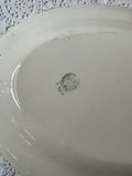 VINTAGE IRONSTONE MAROON TRANSFER-WARE PLATE