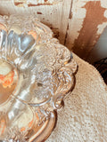 VINTAGE ORNATE WALLACE SILVER SERVING BOWL