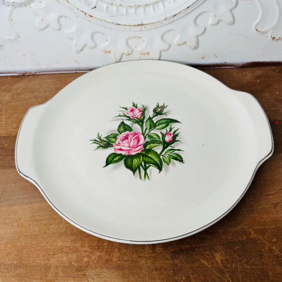 MARKED VINTAGE ROSE PLATTER RARE - 2 AVAILABLE